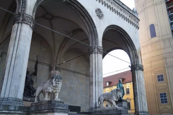 Der Odeonsplatz in München